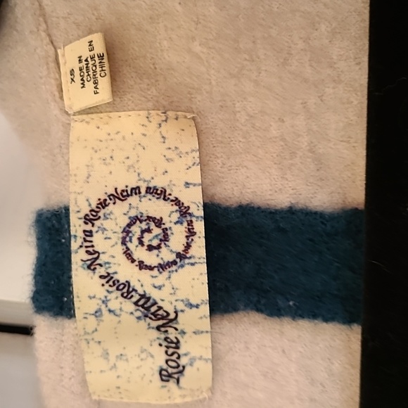 Anthropologie Rosie Neira brand 100% wool tie sweater with hood. XS - Picture 2 of 5